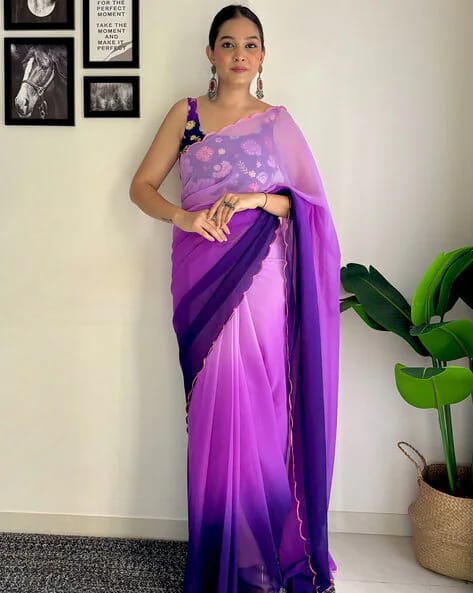 Women Multicolour Georgette Fancy  Saree